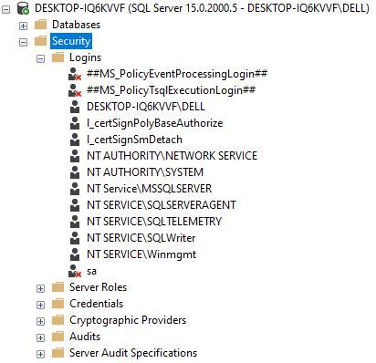 Image result for SQL Install SA Enable