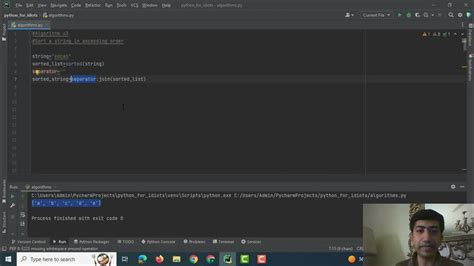 Image result for Sort String in Ascending Order Python