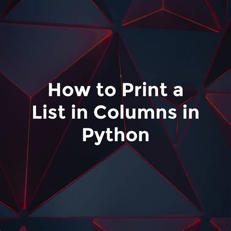 Individually Print Items Off a List Python に対する画像結果