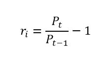 Image result for Log Return Formula