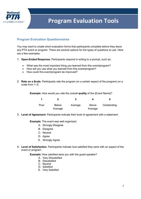 Program Evaluation に対する画像結果