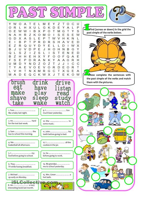 Image result for Simple Past Hand Out