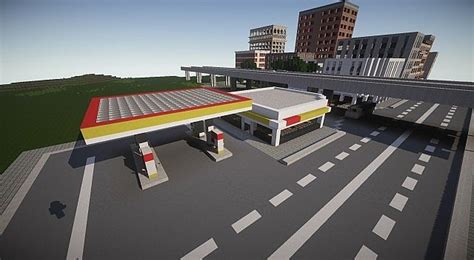 Image result for Shell Gas Station Minecraft Sign