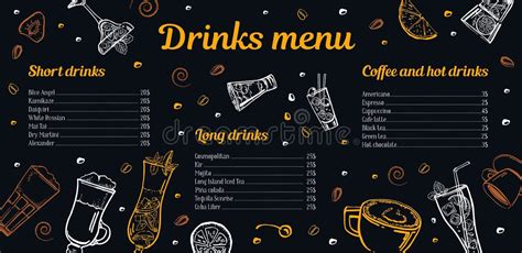 Image result for Dreamstime Drinks Menu