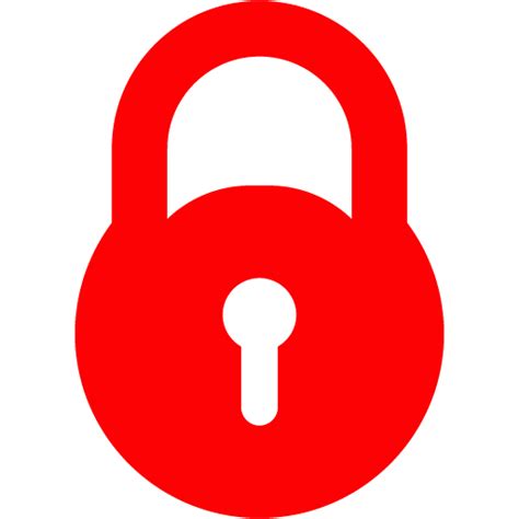Toradh íomhá ar Red Password Lock Icon