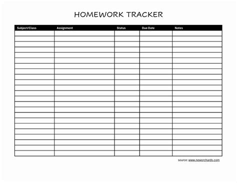 Image result for Assignment Tracker. Excel Template Free