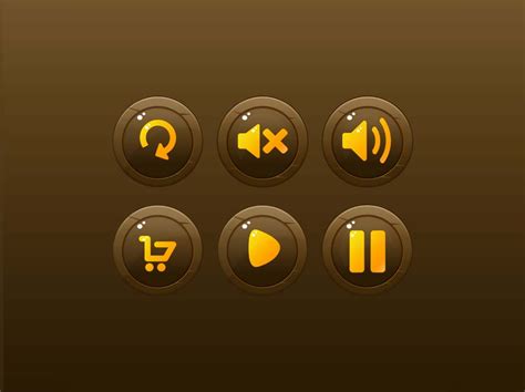 Game button design by Dorna Kamran on Dribbble