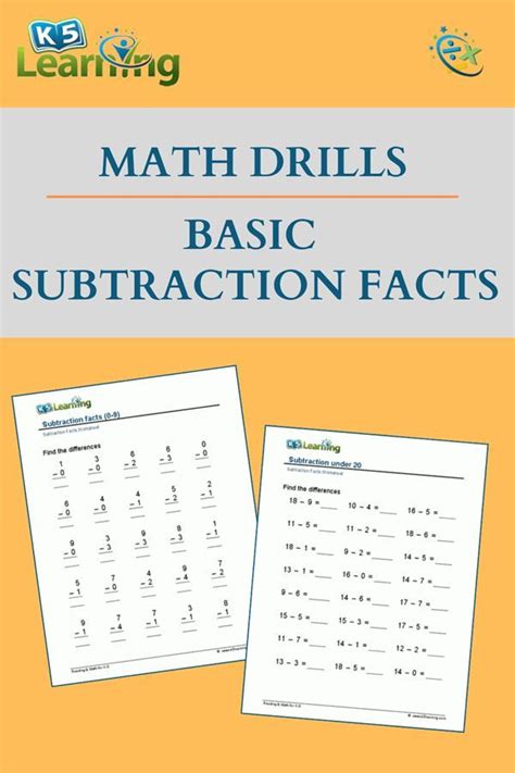 Image result for Basic Math Subtraction