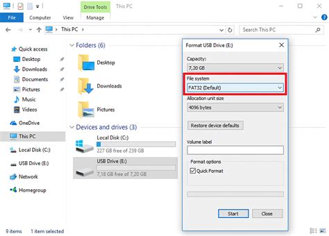 Format USB Drive FAT32 に対する画像結果