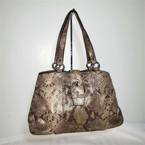 Afbeeldingsresultaten voor Coach Python Bag Not Embossed