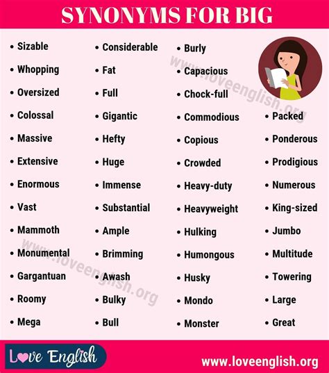 Image result for Synonyms for Big