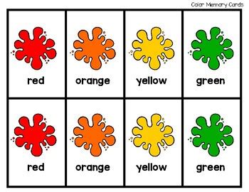 Afbeeldingsresultaten voor Color Memory Game