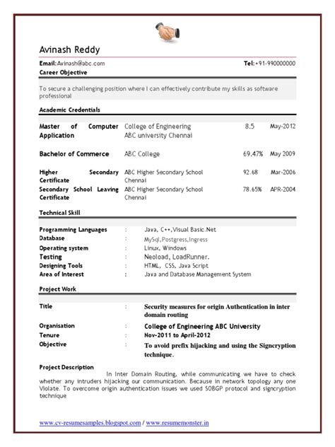 Image result for Computer Engineering CV Layout