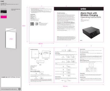 Anko Alarm Clock Instructions に対する画像結果