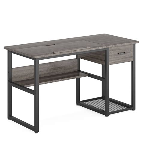 Image result for Computer Desk Drawing with Cabnet