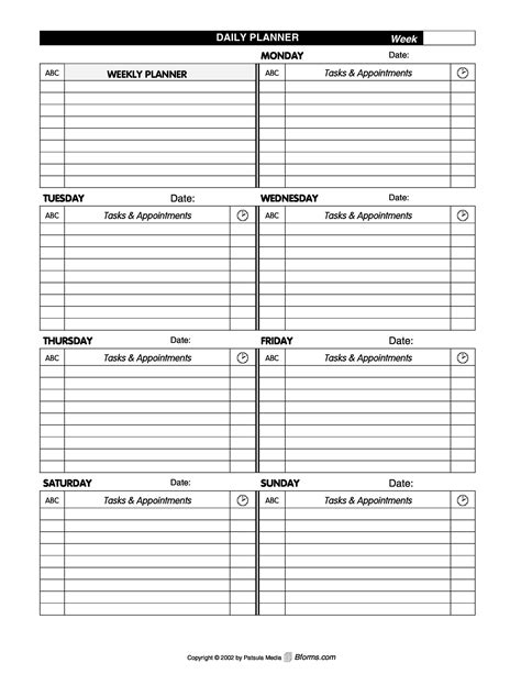 Image result for Daily Task Planner Printable