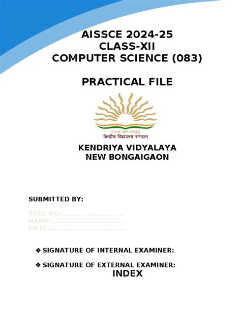 Class 12 Practical File Cover に対する画像結果