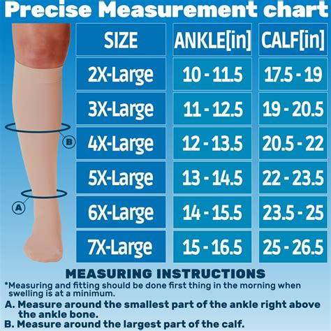 Image result for Compression Stocking Measurement Chart