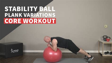Stability Ball Plank Variations Core Workout - YouTube