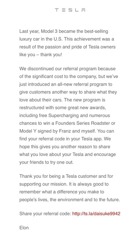 Image result for Business Card with a Tesla Referral Code Examples