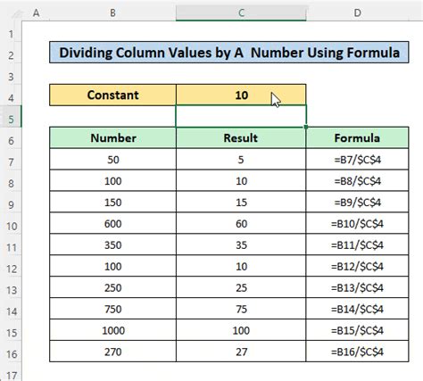 Image result for Excel Formula without Function for Division