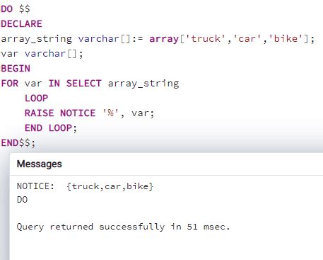 Image result for PostgreSQL SQL Loop