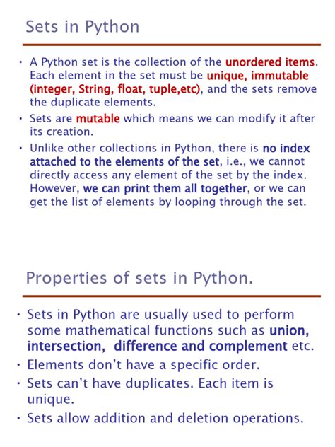 Image result for What Is a Set in Python Dictionary