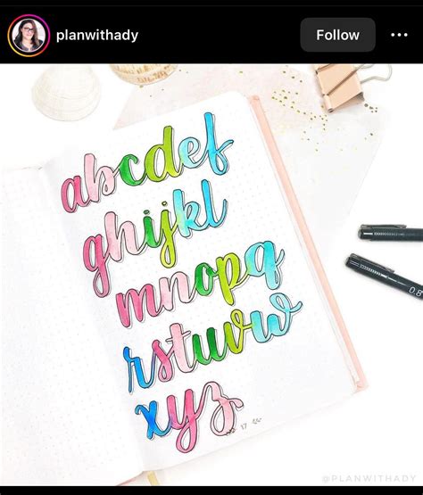 Image result for Bullet Journal Lettering