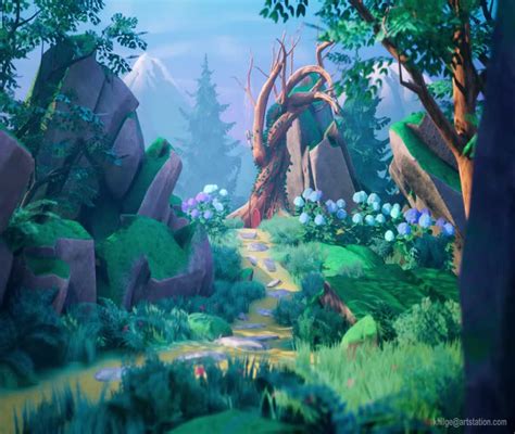 Toradh íomhá ar SpeedTree Stylized Trees