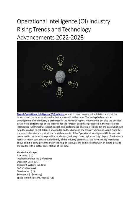 Image result for Operational Intelligence History