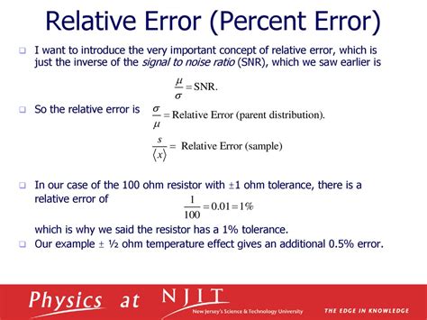 Image result for Relative Error Formula