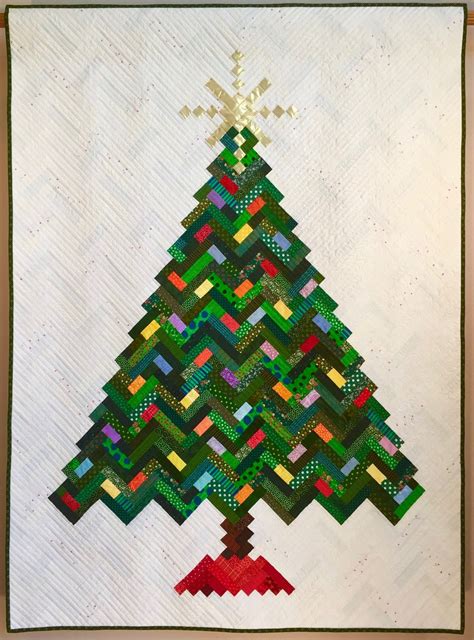 Toradh íomhá ar Escher Style Quilt Pattern Christmas Tree