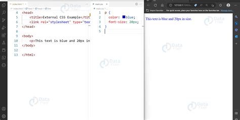 Toradh íomhá ar Use of External CSS