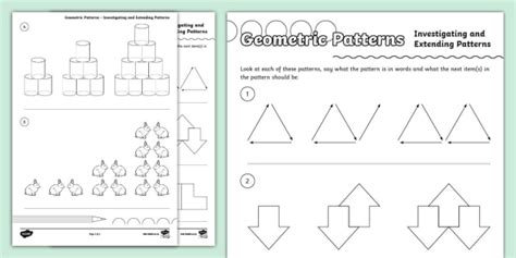 Image result for Geometric Patterns Grade R Worksheets