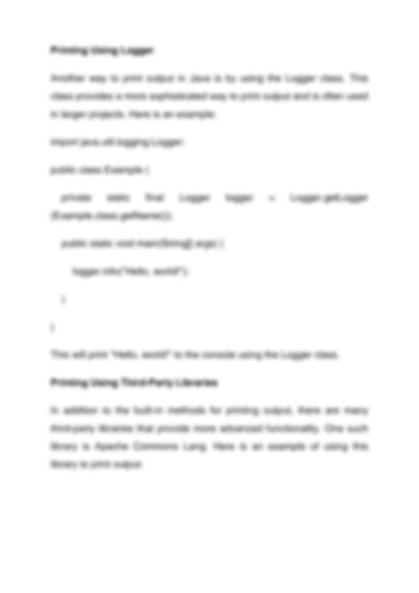 Image result for Printing in Java