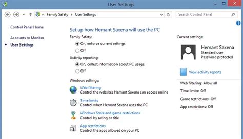 Image result for Windows 7 Parental Controls