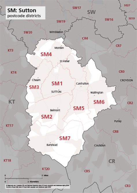 Image result for SM Postcode Map