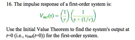 Image result for First Order Impulse Function