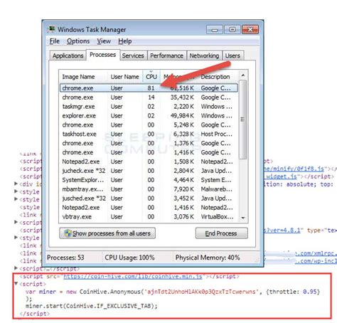 Image result for How Does a Mining Virus Looks On Task Manager