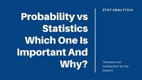 Image result for Statistics vs Probability