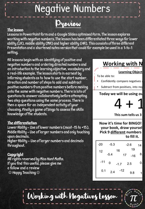 Image result for Negative Numbers Activity