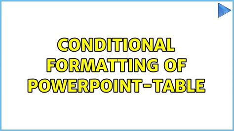 Image result for Conditionally Format Table in PowerPoint