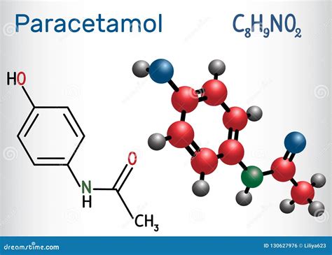 Afbeeldingsresultaten voor Paracetamol Structural Formula