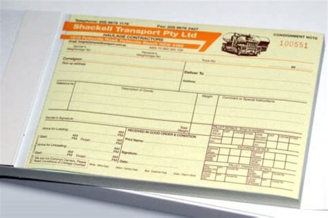 Image result for Consignment Note Book