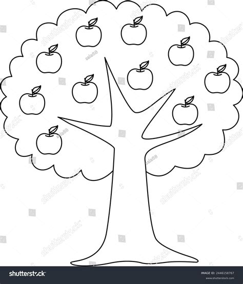 نتيجة الصورة لـ How to Draw a Apple Tree Easy Cartoon