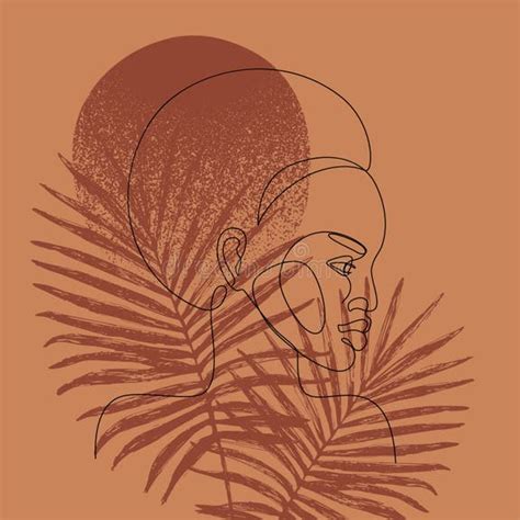 Toradh íomhá ar Line Drawing Girl Abstract