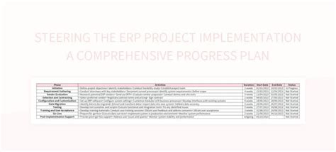 Image result for Sample ERP Project Plan