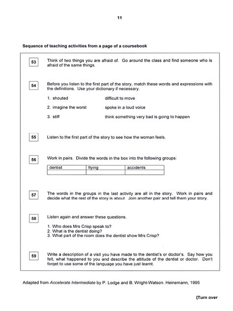 Image result for Tkt Module 2 Test 58 Answers