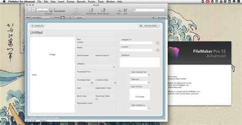 Image result for FileMaker Pro Database with Menu Design