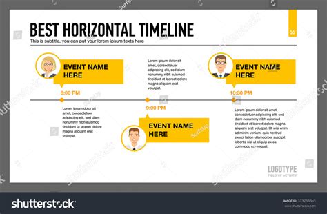 Afbeeldingsresultaten voor Horizontal Timeline Slide Design